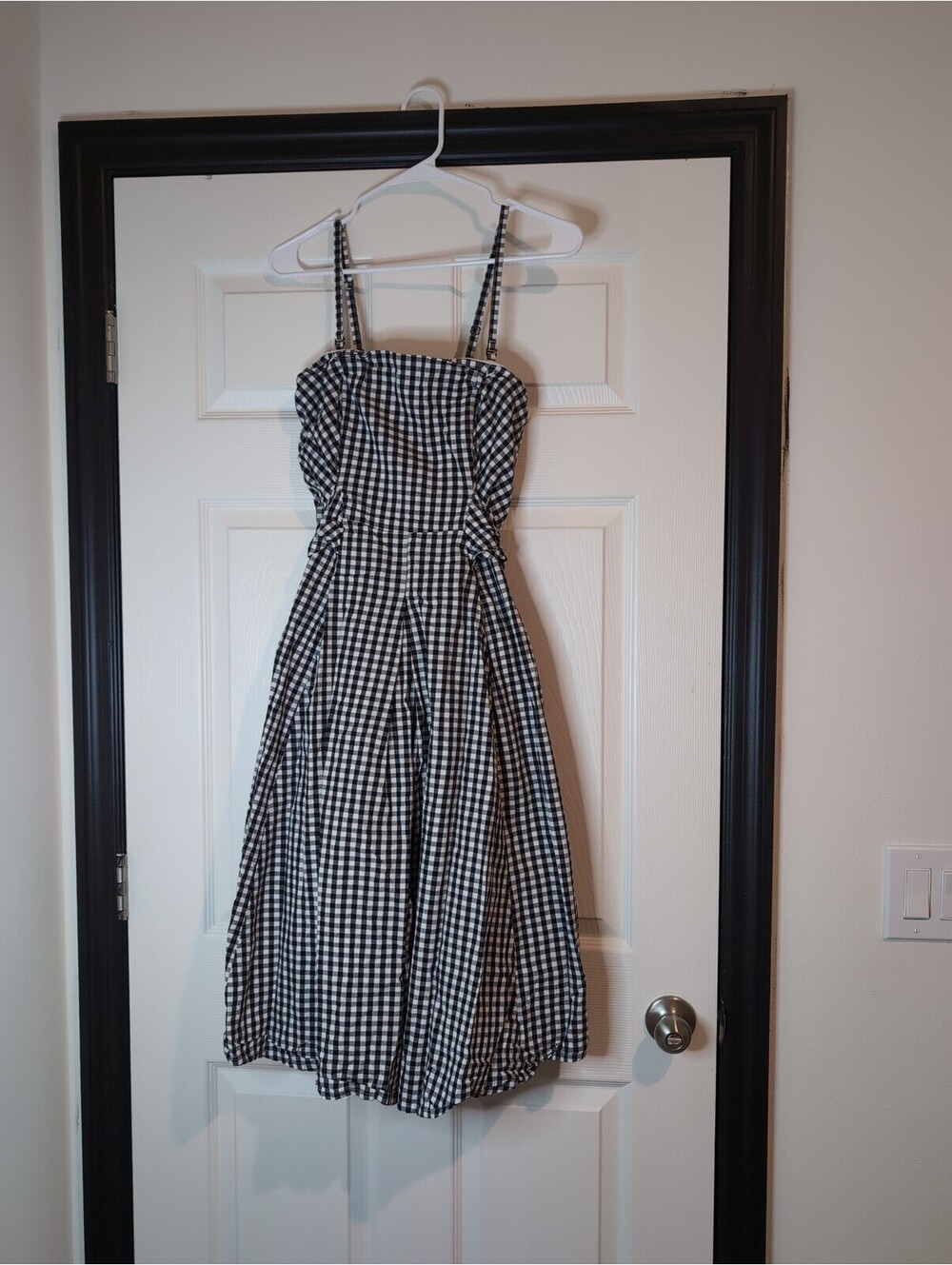 Size 2 black and white plaid checkered dress